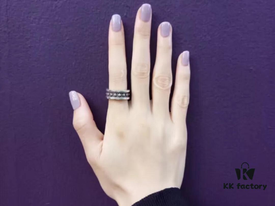 6930095212f62673a6fab7bb Chrome Hearts Classic Cross Ring Unisex Full Cross Design Size 14-25 Approximately 14g