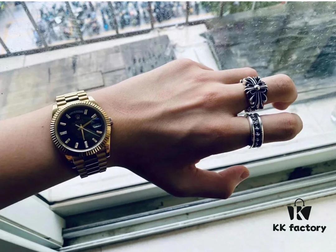 6930095312f62673a6fab7bc Chrome Hearts Classic Cross Ring Unisex Full Cross Design Size 14-25 Approximately 14g