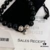 6930095912f62673a6fab7c7 Chrome Hearts Obsidian and Sterling Silver Bead Bracelet with Four Cross Charms