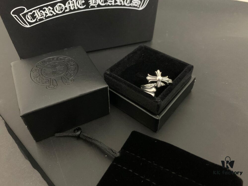 6930095a12f62673a6fab7c9 Chrome Hearts Cross Flower Twist Open Ring