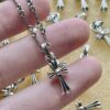 Chrome Hearts Mini Number Cross Necklace