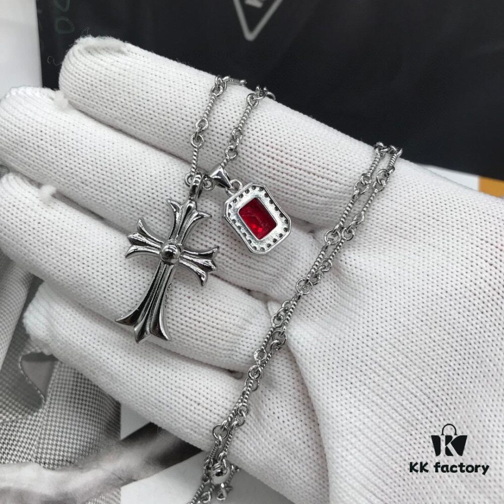 6930099112f62673a6fab82b Chrome Hearts ❤️ Platinum Necklace