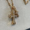 Rose Gold Available! K Croxx Double Cross Necklace