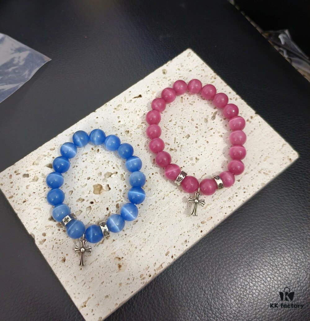 693009bf12f62673a6fab887 Today's Recommendation: Chrome Hearts Bracelet, Deep Pink Cat's Eye Stone Bracelet, Blue Cat's Eye Stone Bracelet