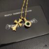 Today's Recommendation: Chrome Hearts Replicated Gold-Tone Green Zircon Cross Necklace