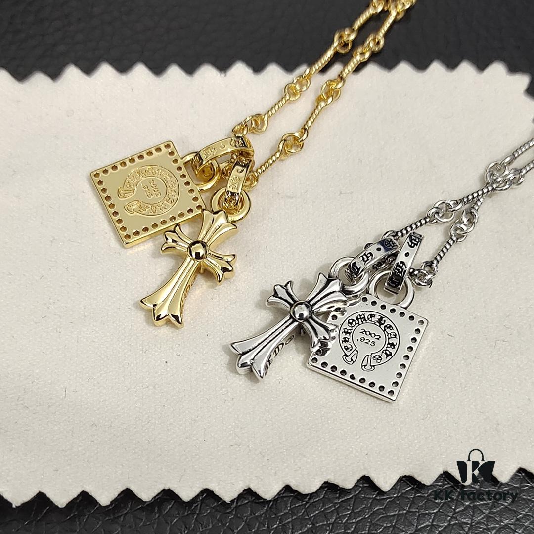 693009d712f62673a6fab8ac Today's Recommendation: Chrome Hearts New Diamond-Paved Square Cross Necklace