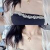 693009e012f62673a6fab8bd Chrome Hearts Thirty Cross Necklace with White Diamonds and Colored Diamonds