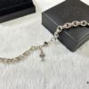 693009e912f62673a6fab8cf Chrome Hearts Oval Link Cross Bracelet 18-20-22 cm