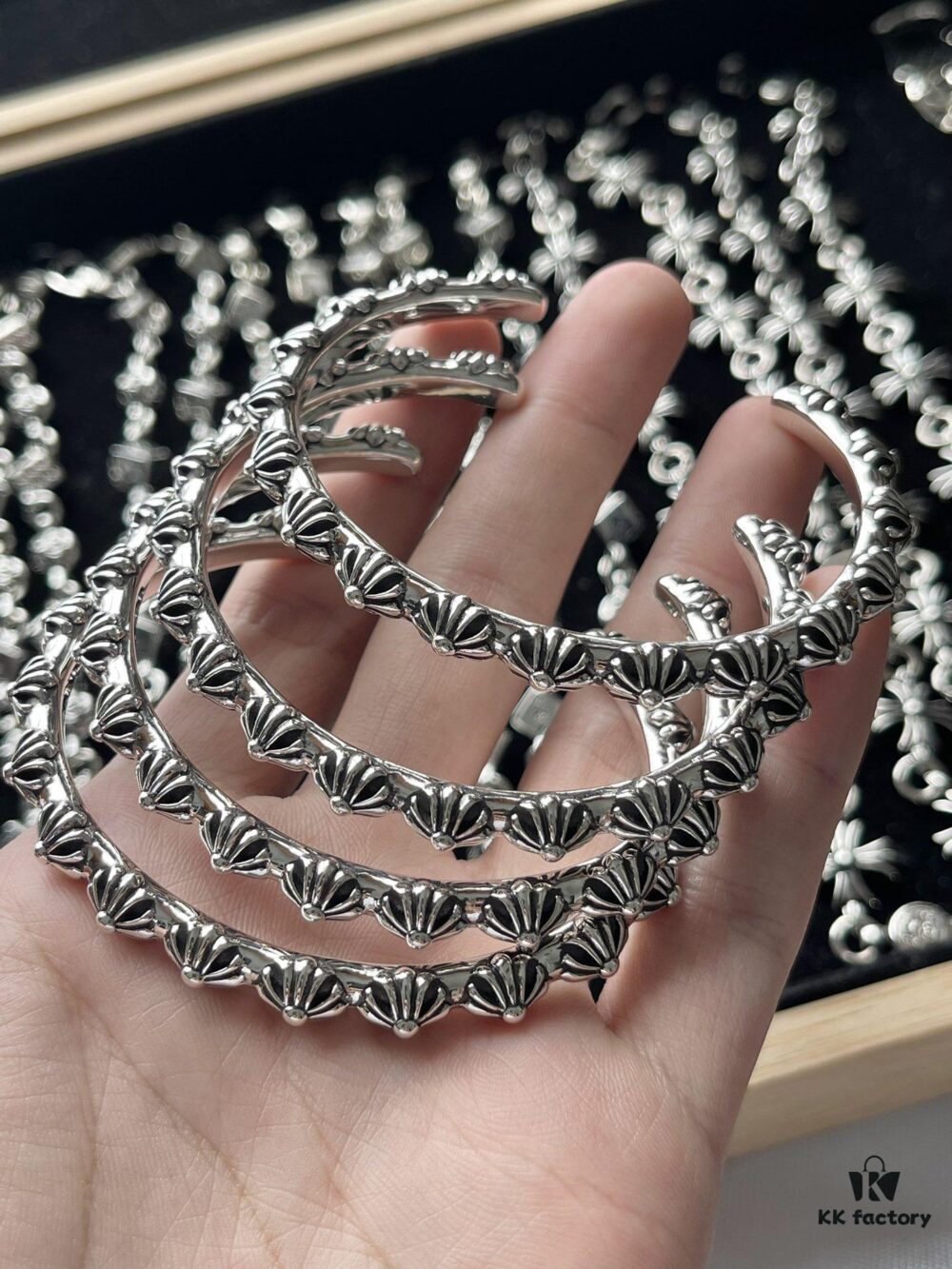 693009f312f62673a6fab8e4 Chrome Hearts Cross Bracelet