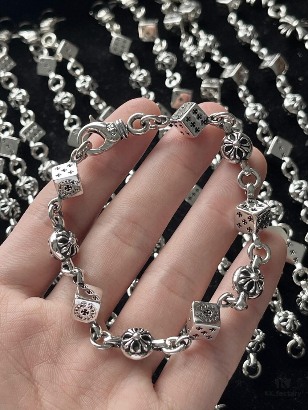 693009f412f62673a6fab8e5 Chrome Hearts Dice Bracelet