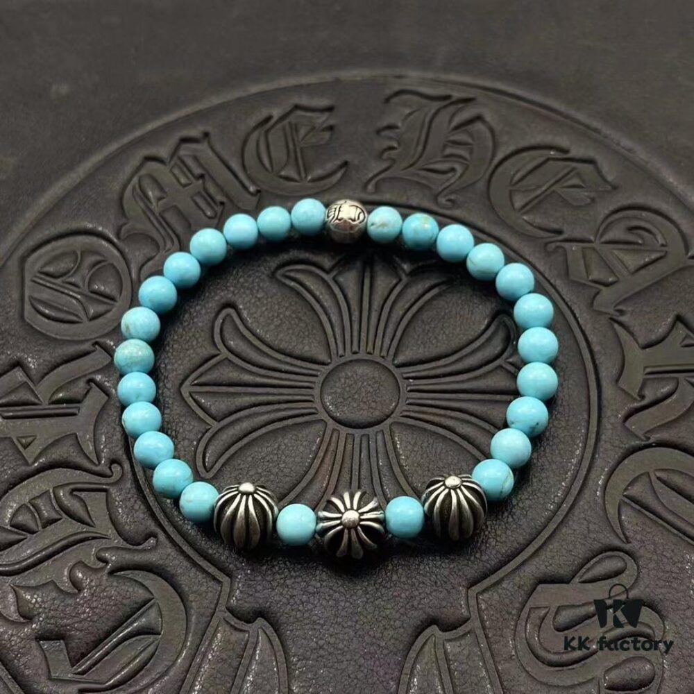 693009fb12f62673a6fab8f4 High-Grade Chrome Hearts Beaded Bracelet, Available in Sizes 15-25, Customizable Design and Color