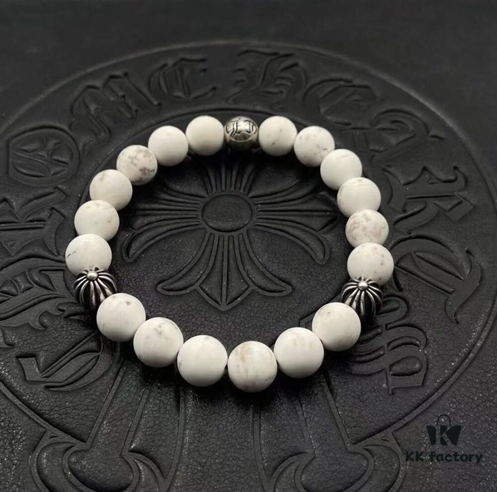 693009fc12f62673a6fab8f5 High-Grade Chrome Hearts Beaded Bracelet, Adjustable Size 15-25cm, Customizable Style and Color
