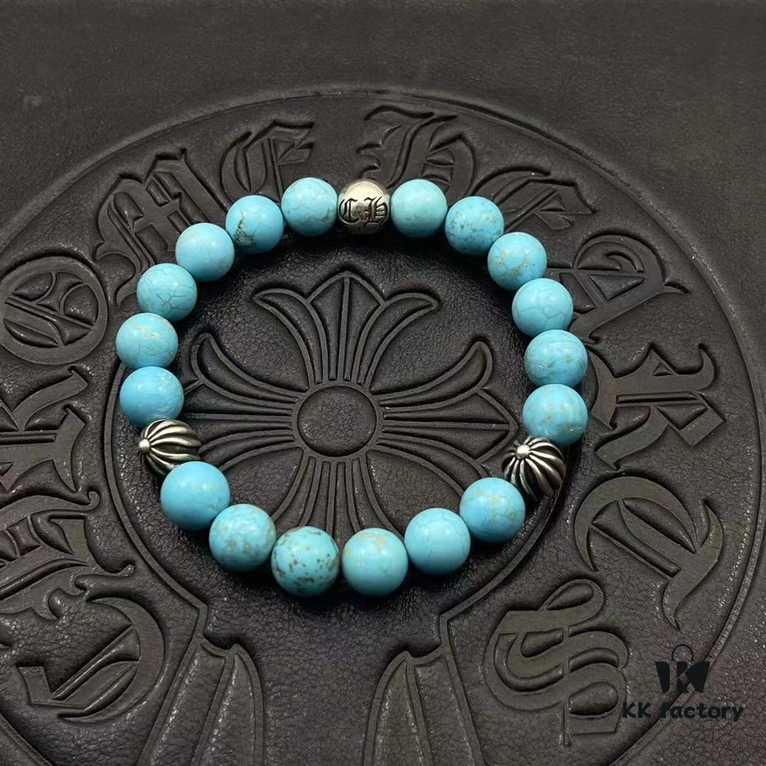 69300a0012f62673a6fab8ff High-Grade Chrome Hearts Beaded Bracelet, Available in Sizes 15-25, Customizable Style and Color
