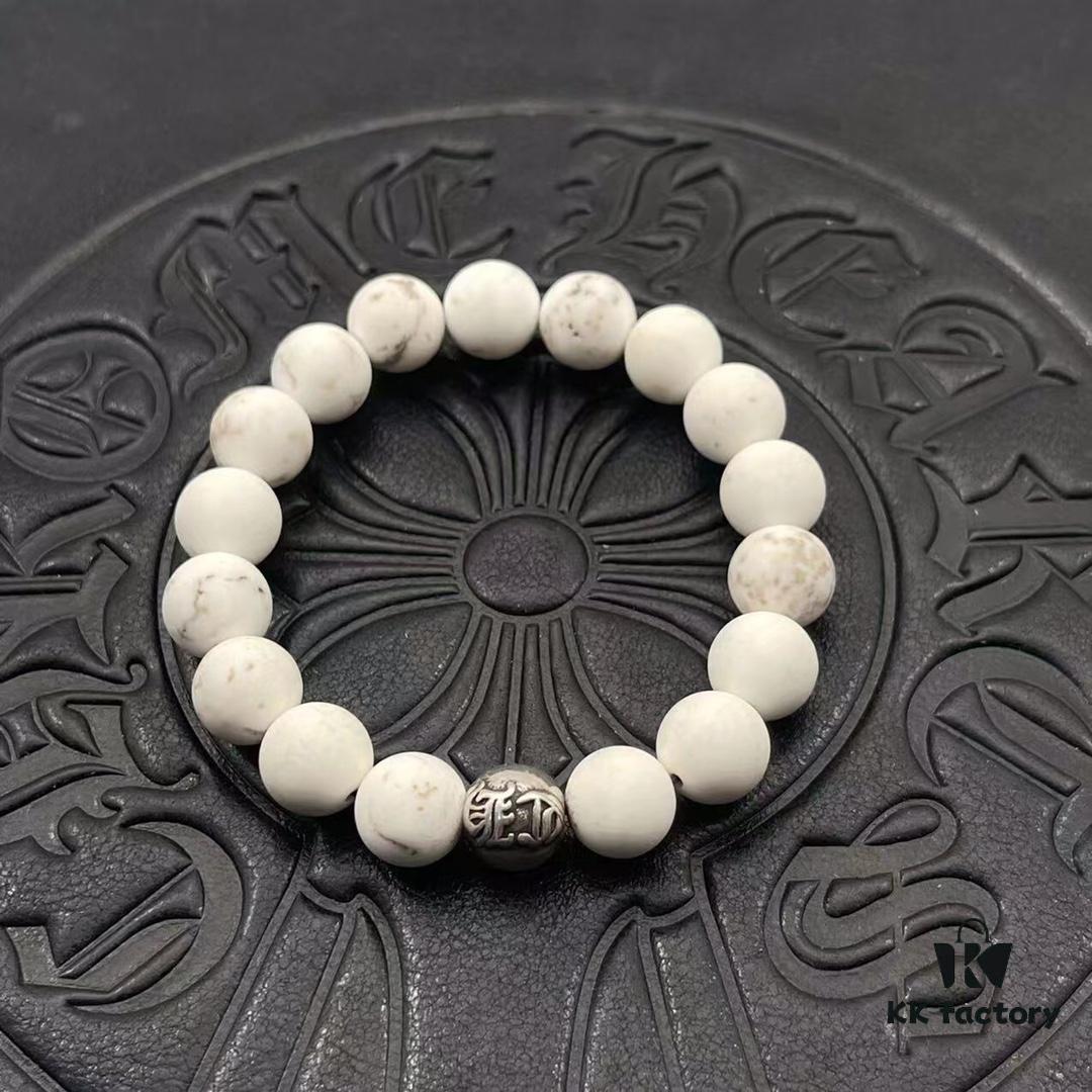 69300a0112f62673a6fab901 High-Grade Chrome Hearts Beaded Bracelet, Adjustable Size 15-25cm, Customizable Design and Color