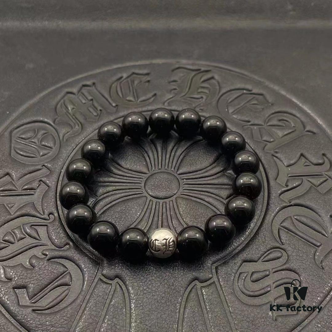 69300a0312f62673a6fab904 High-Grade Chrome Hearts Beaded Bracelet, Adjustable Size 15-25cm, Customizable Style and Color