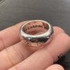 High-End Chrome Hearts Thick Round Ring with Cross Design