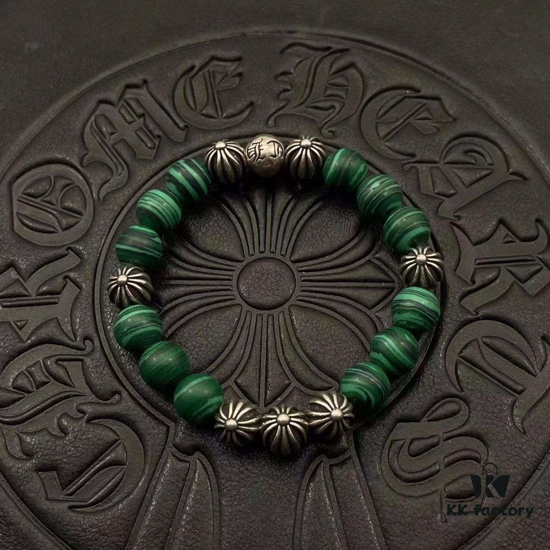 69300a0d12f62673a6fab91d High-End Chrome Hearts Beaded Bracelet, Available in Sizes 15-25, Customizable Design and Color