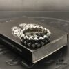 High-End Chrome Hearts Rivet Cross Ring