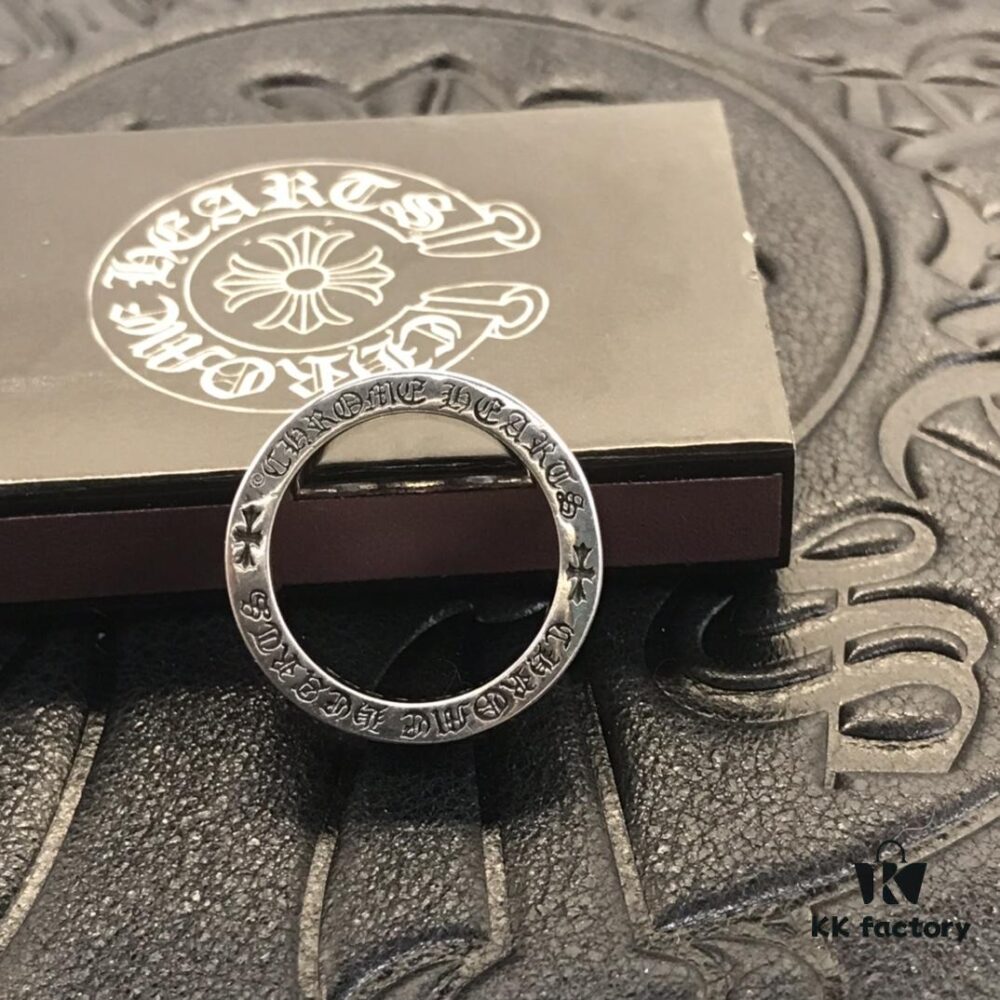 Basic Crocodile Heart Ring 6MM FUCK YOU, Similar to FOREVER, Pay Attention to Letter Distinction