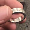Basic Crocodile Heart Ring 6MM FUCK YOU, Similar to FOREVER, Pay Attention to Letter Distinction