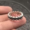 High-End Chrome Hearts Rivet Cross Ring
