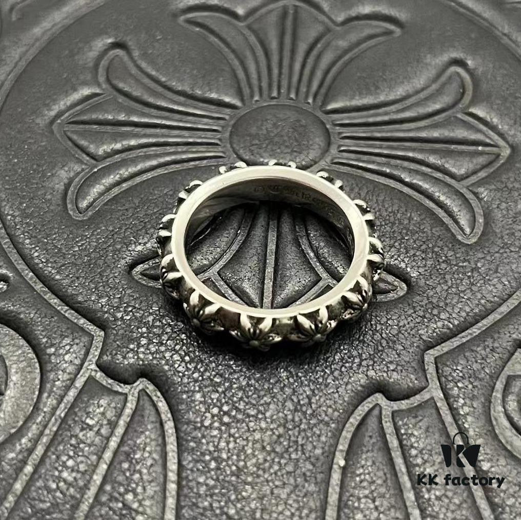CHROME HEARTS High-Replica Cross Six-Pointed Star Ring
