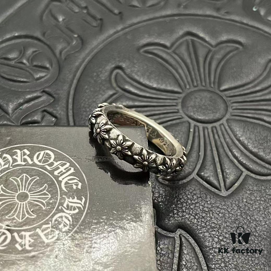 CHROME HEARTS High-Replica Cross Six-Pointed Star Ring
