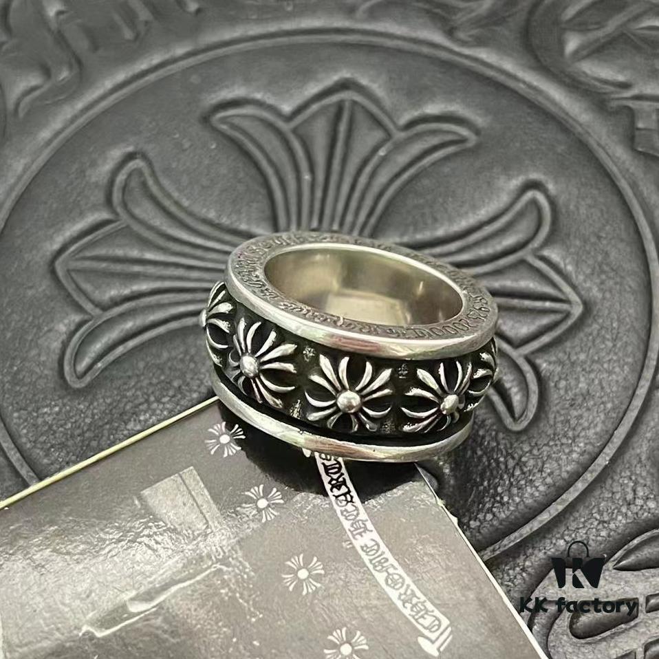 CHROME HEARTS High-Replica Rotating Crucifix Ring