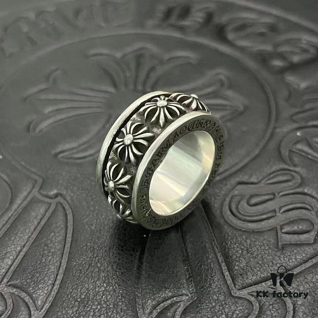 CHROME HEARTS High-Replica Rotating Crucifix Ring