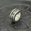 CHROME HEARTS High-End Version Cross FUCK YOU Rotating Ring