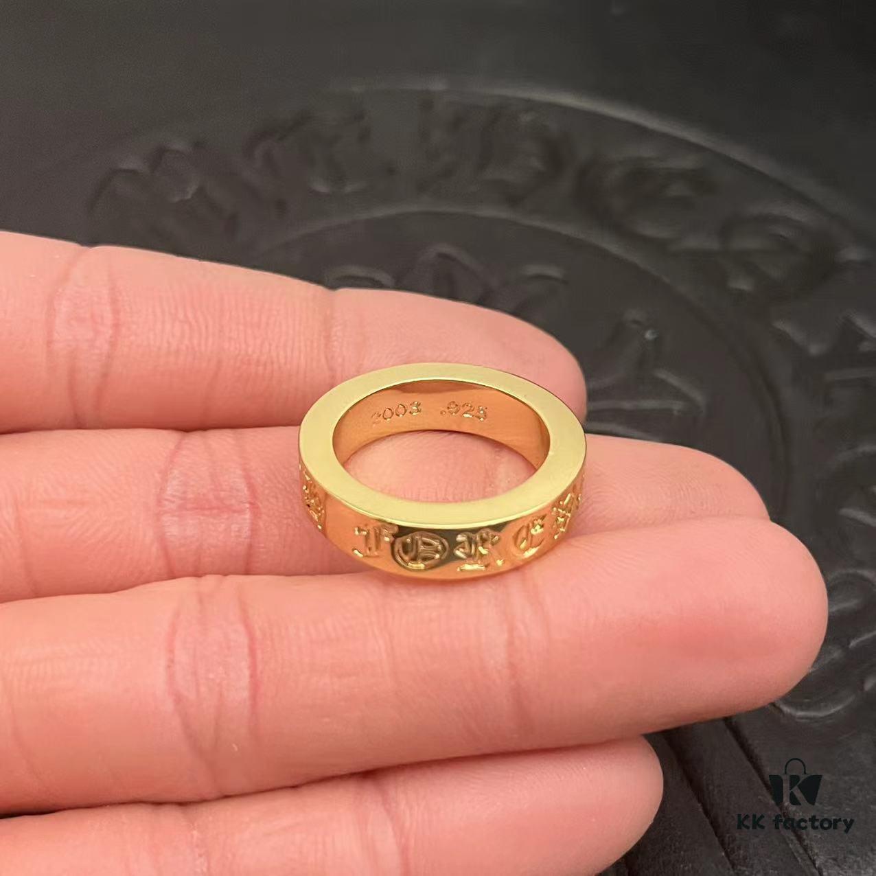 CHROME HEARTS High-Quality Croce 22K Eternal FOREVER Ring