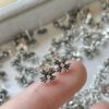 Chrome Hearts Cross Flower Stud Earrings