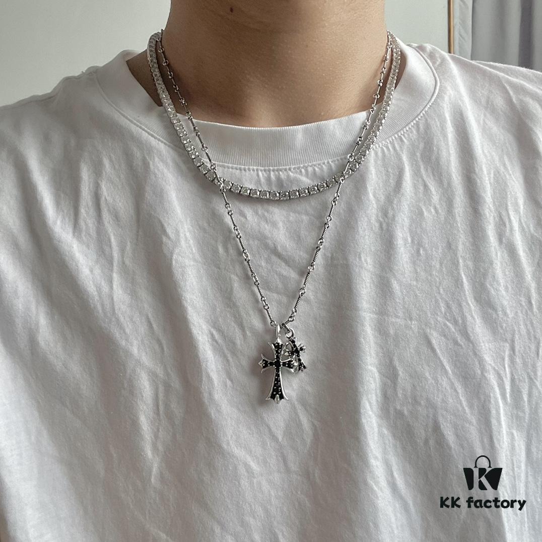 Chrome Hearts Double Cross Necklace