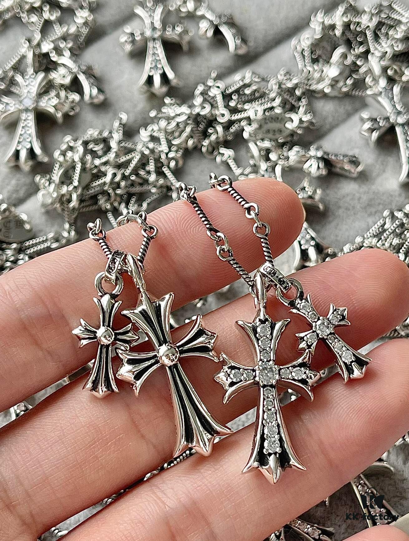 Chrome Hearts Double Cross Necklace