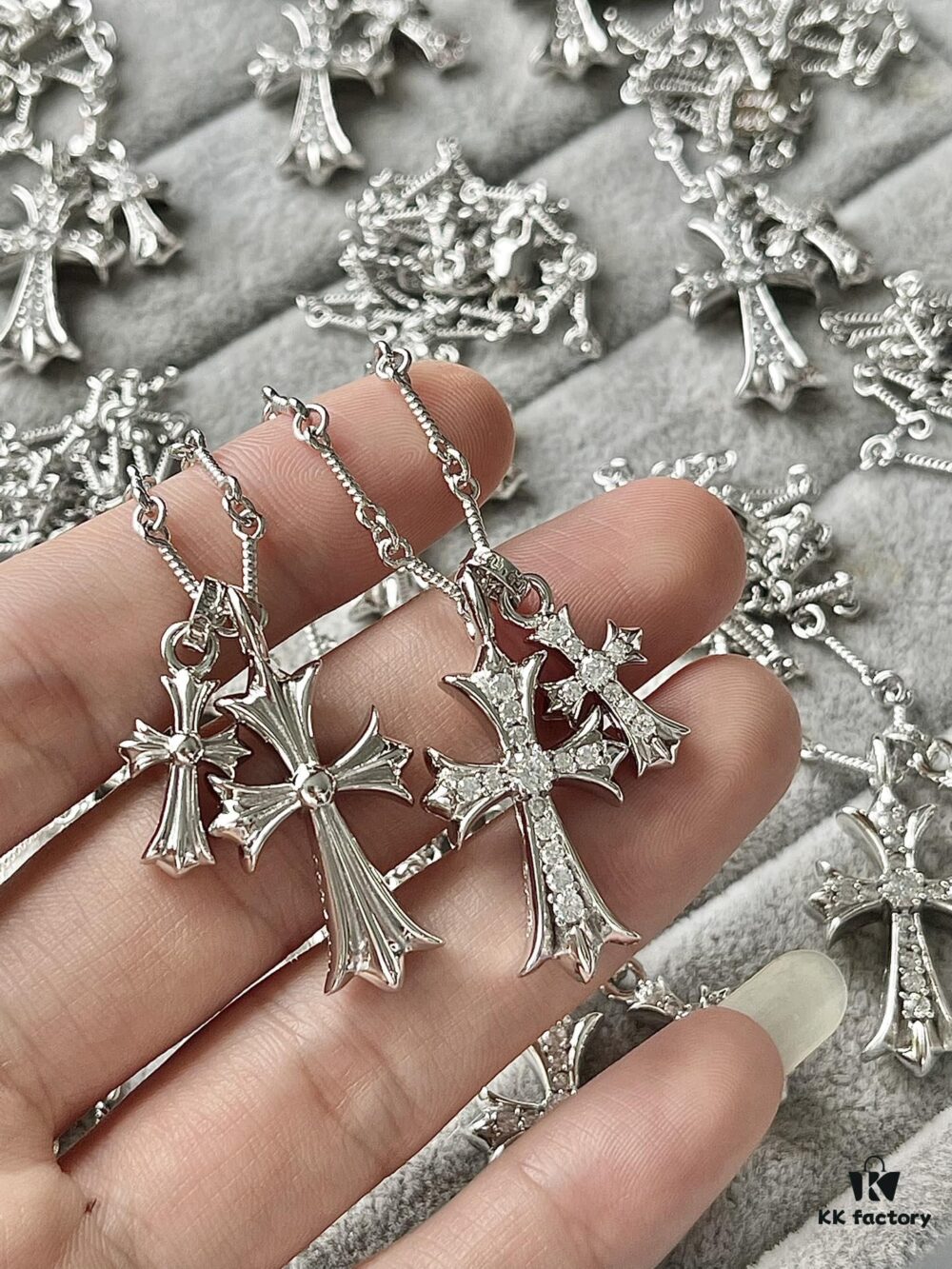 69300a6712f62673a6fab9ce Chrome Hearts Double Cross Necklace