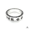 69300a6b12f62673a6fab9d5 Chrome Hearts Sterling Silver Classic Forever Ring with Stone Inlay