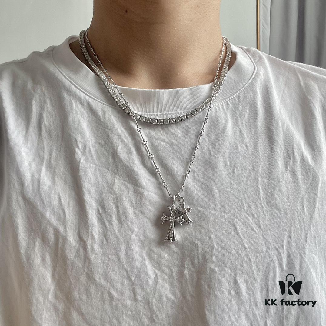 Chrome Hearts Double Cross Necklace