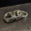 Chrome Hearts Vintage Pure Silver 'Fuck' Lettering Couple Ring