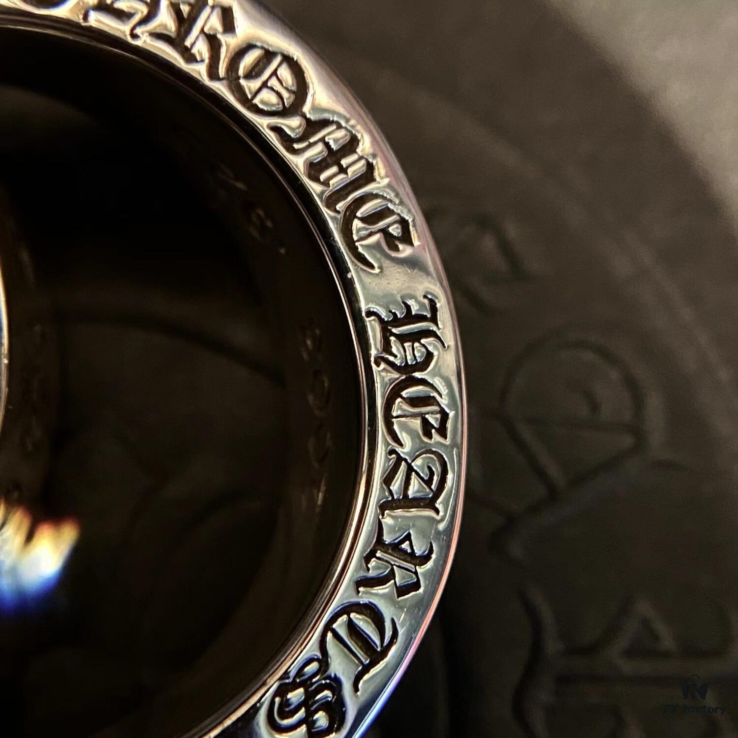 Chrome Hearts Vintage Pure Silver 'Fuck' Lettering Couple Ring