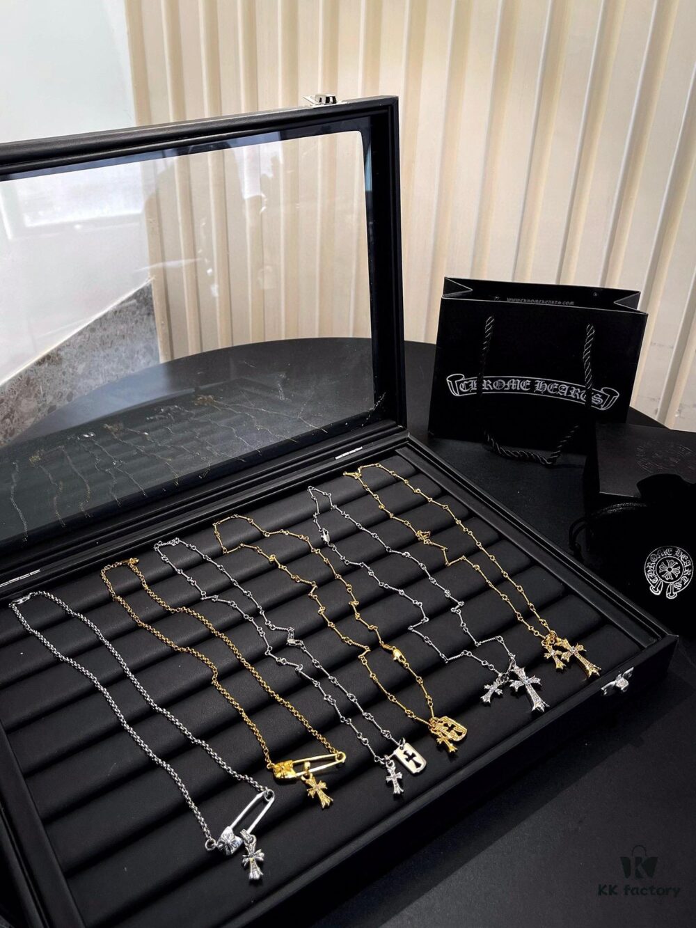 69300a8412f62673a6faba06 Necklace - 6 styles available, AB design with or without crystal embellishments