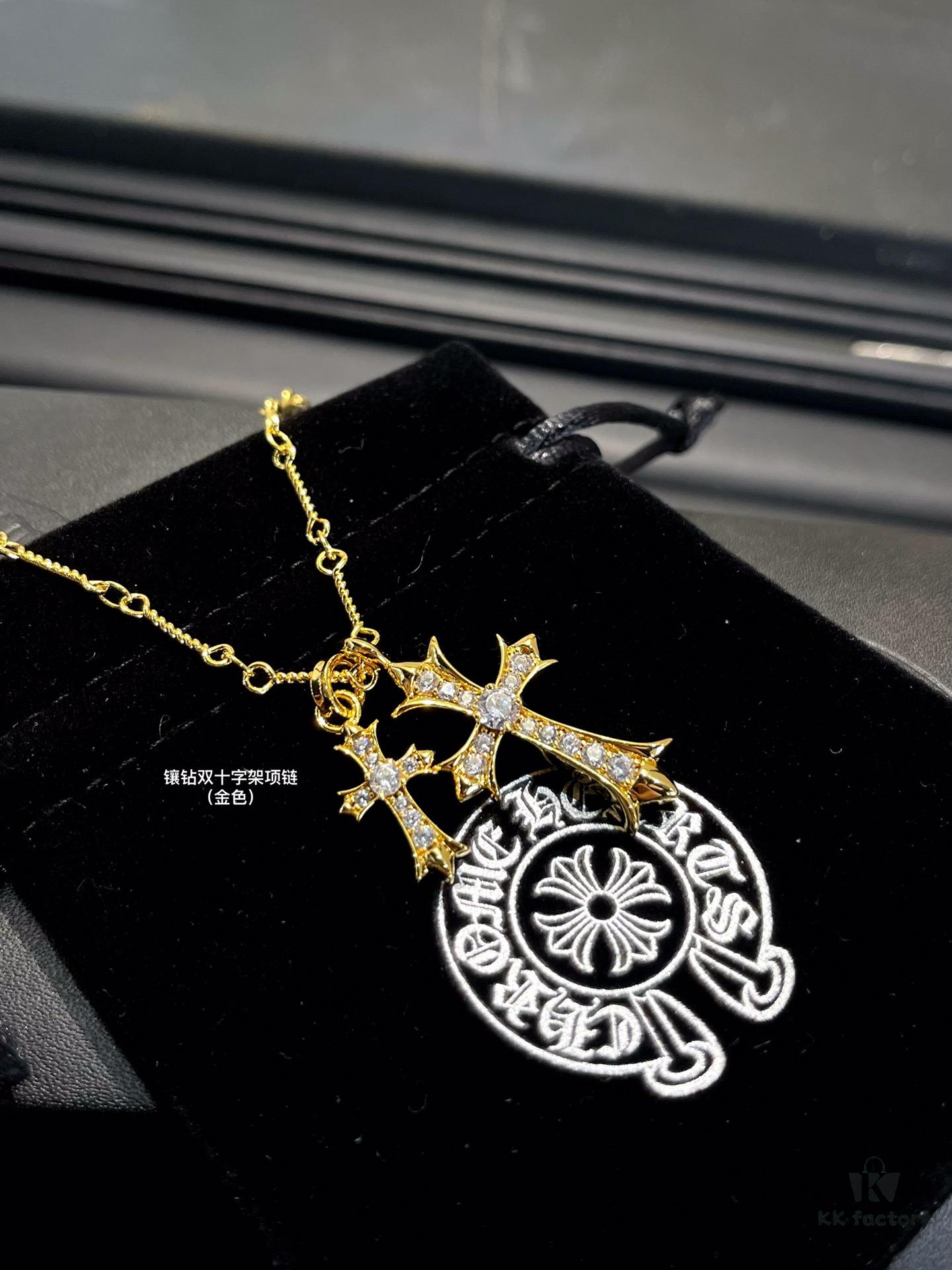 69300a8712f62673a6faba0a Necklace - 6 styles available, AB design with or without crystal embellishments