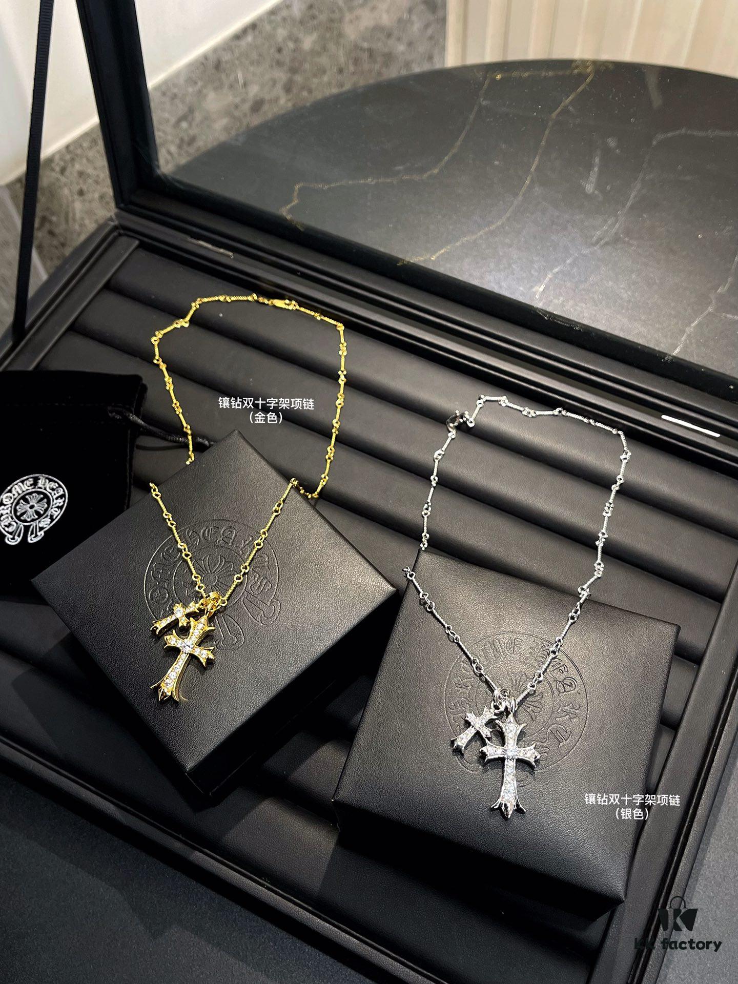 69300a8d12f62673a6faba17 Necklace - 6 styles available, AB design with or without crystal embellishments