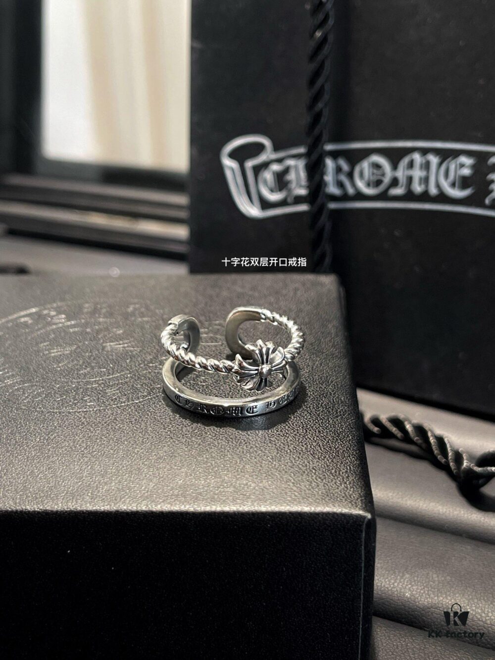 69300a9412f62673a6faba24 Cross Flower Double Layer Ring and Nail Ring, Open Design Super Stylish!