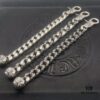 69300a9d12f62673a6faba39 Chrome Hearts Lobster Clasp Large Bracelet, Accurate Pattern and Details, Difficult to Produce, Inner Cross Design Features a Ring of Engraved Text