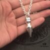 69300aa012f62673a6faba40 High-End Croxx Oversized Bullet Necklace with Thick Cross Chain, 50-70cm