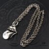 69300aa912f62673a6faba54 High-End Chrome Hearts Oversized Rolling Stones Tongue Pendant Necklace with Letter Chain, 50-70cm Adjustable Length