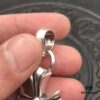 High-Version Chrome Hearts Classic Medium Waterdrop Double Ring Cross Pendant Necklace with Letter Chain, 50-70cm Adjustable Length