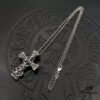 High Version Chrome Hearts Rare Celtic Dragon Pendant with Beaded Chain or Fine O-Link