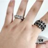 High-Version Chrome Hearts 3mm FUCK YOU, ZP Consistent Handwritten Script, Clear Engraving Details, Unisex Wearable, Available in US Sizes 5 to 11