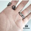 High-Version Chrome Hearts 3mm FUCK YOU, ZP Consistent Handwritten Script, Clear Engraving Details, Unisex Wearable, Available in US Sizes 5 to 11
